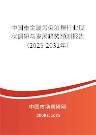 中国重金属污染治理行业现状调研与发展趋势预测报告（2025-2031年）