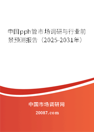 中国pph管市场调研与行业前景预测报告（2025-2031年）