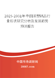 2025-2031年中国滚塑制品行业现状研究分析及发展趋势预测报告
