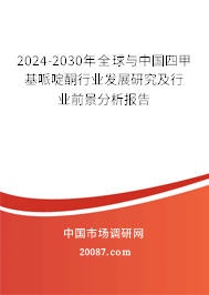 2024-2030年全球与中国四甲基哌啶酮行业发展研究及行业前景分析报告