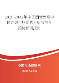 2026-2032年中国图像处理中的光源市场现状分析与前景趋势预测报告