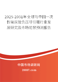 2025-2031年全球与中国一次性输尿管负压导引鞘行业发展研究及市场前景预测报告 2025-2031年全球与中国一次性输尿管负压导引鞘行业发展研究及市场前景预测报告