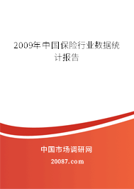 2009年中国保险行业数据统计报告
