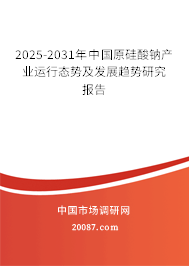 2025-2031年中国原硅酸钠产业运行态势及发展趋势研究报告 2025-2031年中国原硅酸钠产业运行态势及发展趋势研究报告