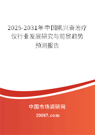 2025-2031年中国肌兴奋治疗仪行业发展研究与前景趋势预测报告