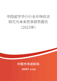 中国留学中介行业市场现状研究与未来前景趋势报告(2023年) 中国留学中介行业市场现状研究与未来前景趋势报告(2023年)