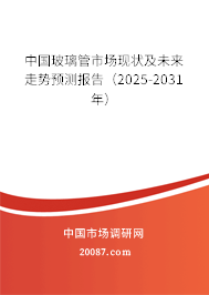 中国玻璃管市场现状及未来走势预测报告(2025-2031年) 中国玻璃管市场现状及未来走势预测报告(2025-2031年)