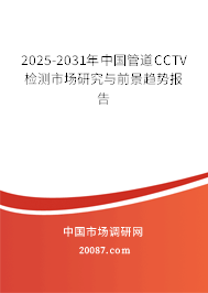 2025-2031年中国管道CCTV检测市场研究与前景趋势报告 2025-2031年中国管道CCTV检测市场研究与前景趋势报告