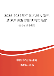 2026-2032年中国机器人激光清洗系统发展现状与市场前景分析报告