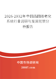 2026-2032年中国晶圆级老化系统行业调研与发展前景分析报告 2026-2032年中国晶圆级老化系统行业调研与发展前景分析报告