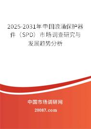 2025-2031年中国浪涌保护器件（SPD）市场调查研究与发展趋势分析