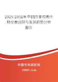 2025-2031年中国商业照明市场全面调研与发展趋势分析报告