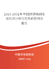 2025-2031年中国铸铁蝶阀发展现状分析与前景趋势预测报告