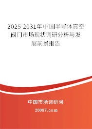 2025-2031年中国半导体真空阀门市场现状调研分析与发展前景报告 2025-2031年中国半导体真空阀门市场现状调研分析与发展前景报告