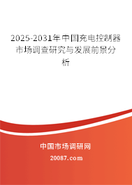 2025-2031年中国充电控制器市场调查研究与发展前景分析 2025-2031年中国充电控制器市场调查研究与发展前景分析