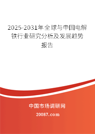 2025-2031年全球与中国电解铁行业研究分析及发展趋势报告