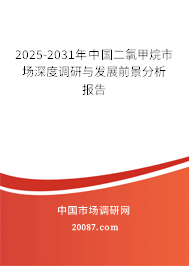 2025-2031年中国二氯甲烷市场深度调研与发展前景分析报告