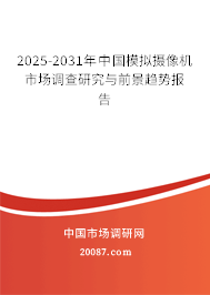 2025-2031年中国模拟摄像机市场调查研究与前景趋势报告