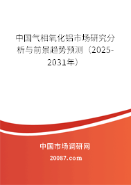 中国气相氧化铝市场研究分析与前景趋势预测(2025-2031年) 中国气相氧化铝市场研究分析与前景趋势预测(2025-2031年)