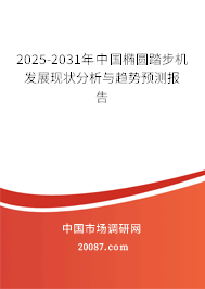 2025-2031年中国椭圆踏步机发展现状分析与趋势预测报告