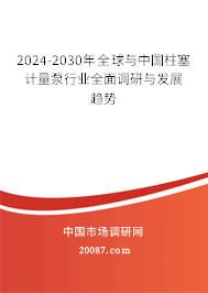 2024-2030年全球与中国柱塞计量泵行业全面调研与发展趋势