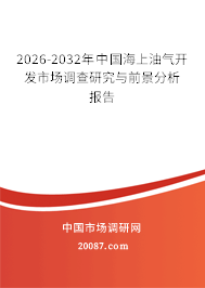 2026-2032年中国海上油气开发市场调查研究与前景分析报告