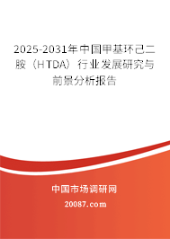 2025-2031年中国甲基环己二胺（HTDA）行业发展研究与前景分析报告