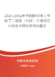2025-2031年中国聚对苯二甲酸丁二醇酯（PBT）行业研究分析及市场前景预测报告