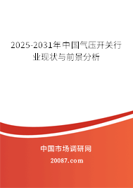 2025-2031年中国气压开关行业现状与前景分析 2025-2031年中国气压开关行业现状与前景分析