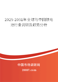 2025-2031年全球与中国铁电池行业调研及趋势分析