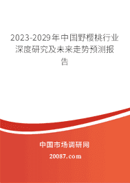 2023-2029年中国野樱桃行业深度研究及未来走势预测报告 2023-2029年中国野樱桃行业深度研究及未来走势预测报告