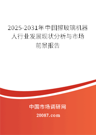 2025-2031年中国擦玻璃机器人行业发展现状分析与市场前景报告