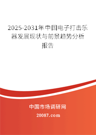 2025-2031年中国电子打击乐器发展现状与前景趋势分析报告