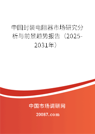 中国封装电阻器市场研究分析与前景趋势报告（2025-2031年）