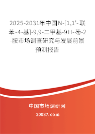 2025-2031年中国N-[1,1'-联苯-4-基]-9,9-二甲基-9H-芴-2-胺市场调查研究与发展前景预测报告