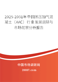 2025-2031年中国蒸压加气混凝土（AAC）行业发展调研与市场前景分析报告