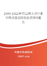 2009-2012年凹凸棒土深行业市场深度调研及投资预测报告