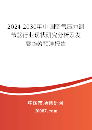 2024-2030年中国空气压力调节器行业现状研究分析及发展趋势预测报告
