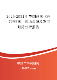 2025-2031年中国硼氢化钾(钾硼氢)市场调研及发展趋势分析报告 2025-2031年中国硼氢化钾(钾硼氢)市场调研及发展趋势分析报告