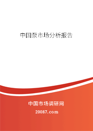 中国泵市场分析报告