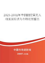 2025-2031年中国固定翼无人机发展现状与市场前景报告