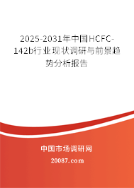 2025-2031年中国HCFC-142b行业现状调研与前景趋势分析报告