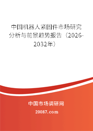 中国机器人紧固件市场研究分析与前景趋势报告（2026-2032年）