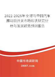 2022-2028年全球与中国汽车推动锁开关市场现状研究分析与发展趋势预测报告