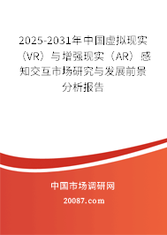 2025-2031年中国虚拟现实（VR）与增强现实（AR）感知交互市场研究与发展前景分析报告