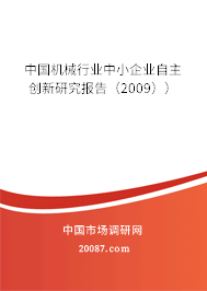 中国机械行业中小企业自主创新研究报告（2009））