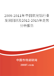 2008-2011年中国氧化铝行业发展回顾及2012-2015年走势分析报告