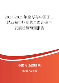 2023-2029年全球与中国丁二酰亚胺市场现状全面调研与发展趋势预测报告