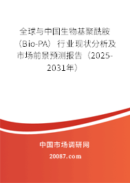 全球与中国生物基聚酰胺（Bio-PA）行业现状分析及市场前景预测报告（2025-2031年）