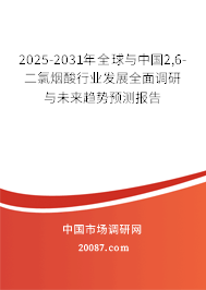 2025-2031年全球与中国2,6-二氯烟酸行业发展全面调研与未来趋势预测报告